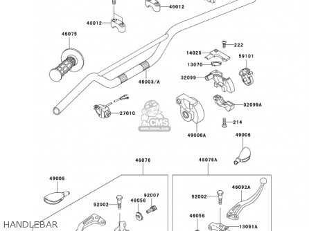 HANDLEBAR - KX60-B18 KX60 2002 USA CANADA