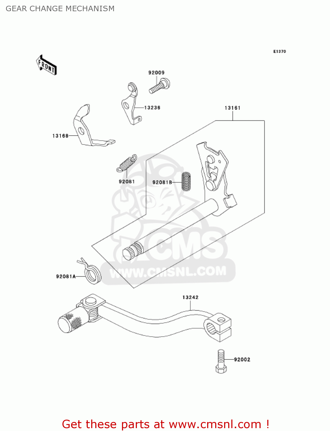 GEAR CHANGE MECHANISM KX60-B19 KX60 2003 USA CANADA