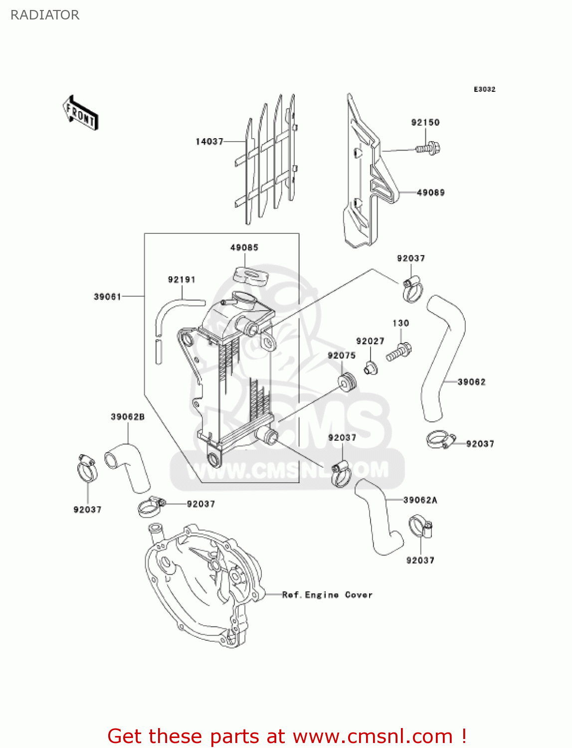 RADIATOR KX60-B19 KX60 2003 USA CANADA