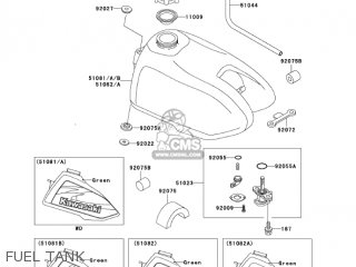 FUEL TANK - KX60-B19 KX60 2003 USA CANADA