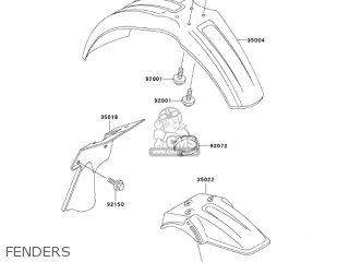 FENDERS - KX60-B19 KX60 2003 USA CANADA