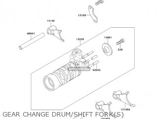 GEAR CHANGE DRUM/SHIFT FORK(S) - KX60-B19 KX60 2003 USA CANADA