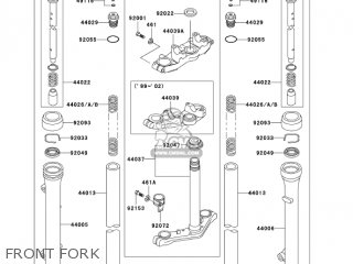 FRONT FORK - KX60-B19 KX60 2003 USA CANADA