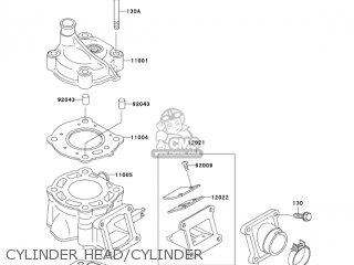 CYLINDER HEAD/CYLINDER - KX60-B19 KX60 2003 USA CANADA