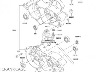 CRANKCASE - KX60-B19 KX60 2003 USA CANADA