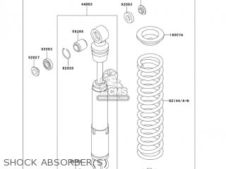 SHOCK ABSORBER(S) - KX60-B19 KX60 2003 USA CANADA