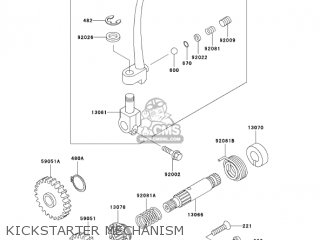 KICKSTARTER MECHANISM - KX60-B19 KX60 2003 USA CANADA