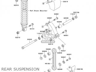 REAR SUSPENSION - KX60-B19 KX60 2003 USA CANADA