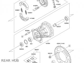 REAR HUB - KX60-B19 KX60 2003 USA CANADA
