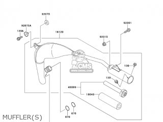 MUFFLER(S) - KX60-B19 KX60 2003 USA CANADA