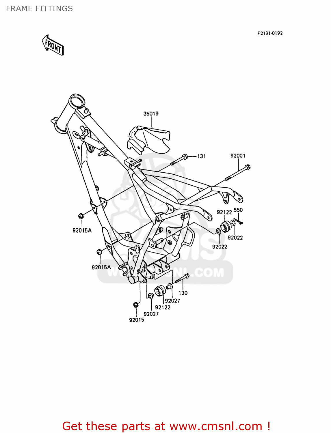 FRAME FITTINGS KX60-B2 1986 UNITED KINGDOM