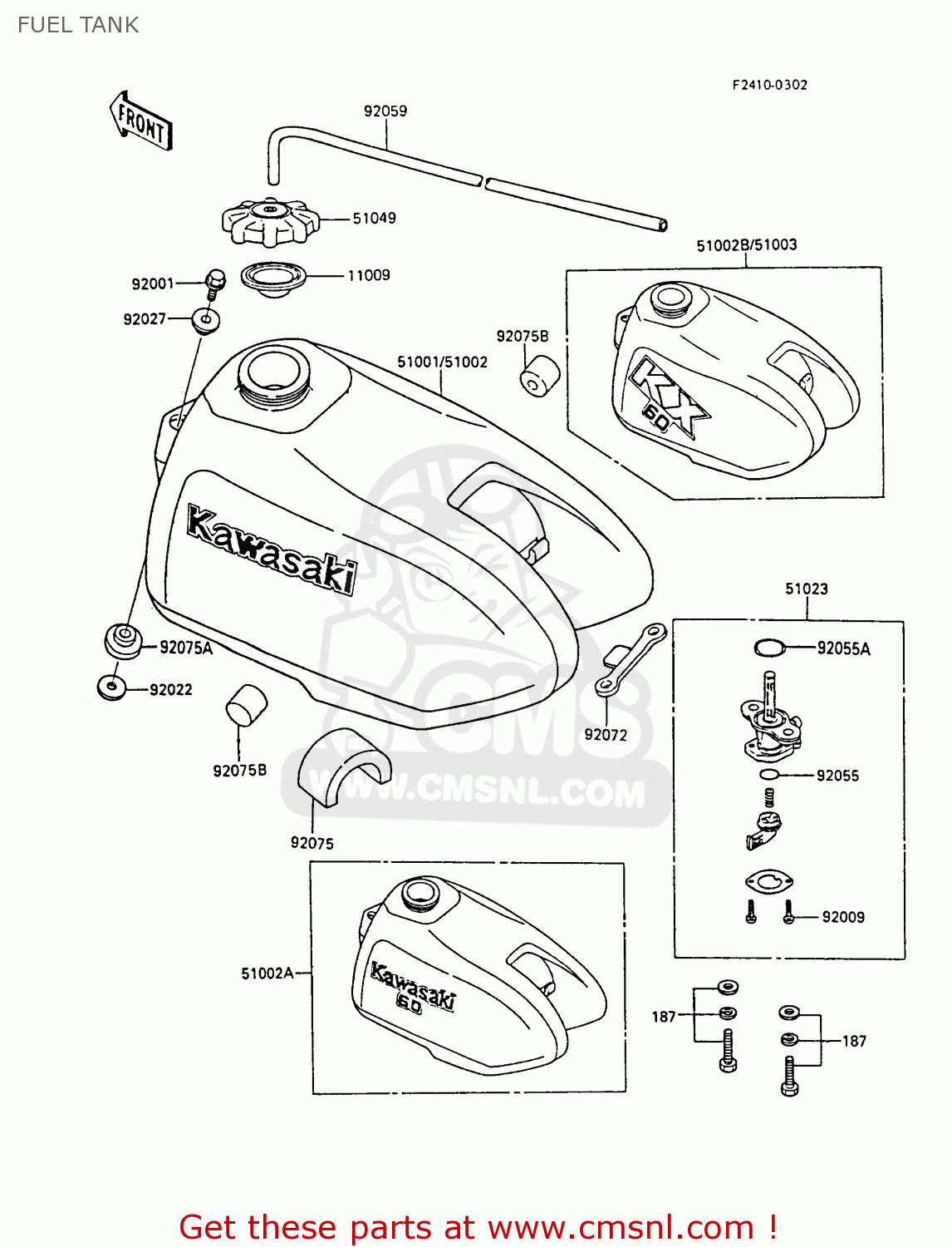 FUEL TANK KX60-B2 1986 UNITED KINGDOM