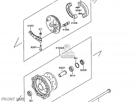 FRONT HUB - KX60-B2 1986 UNITED KINGDOM
