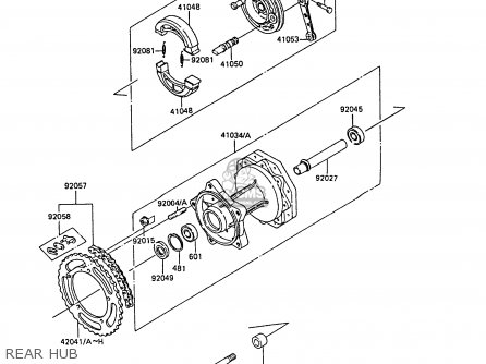 REAR HUB - KX60-B2 1986 UNITED KINGDOM