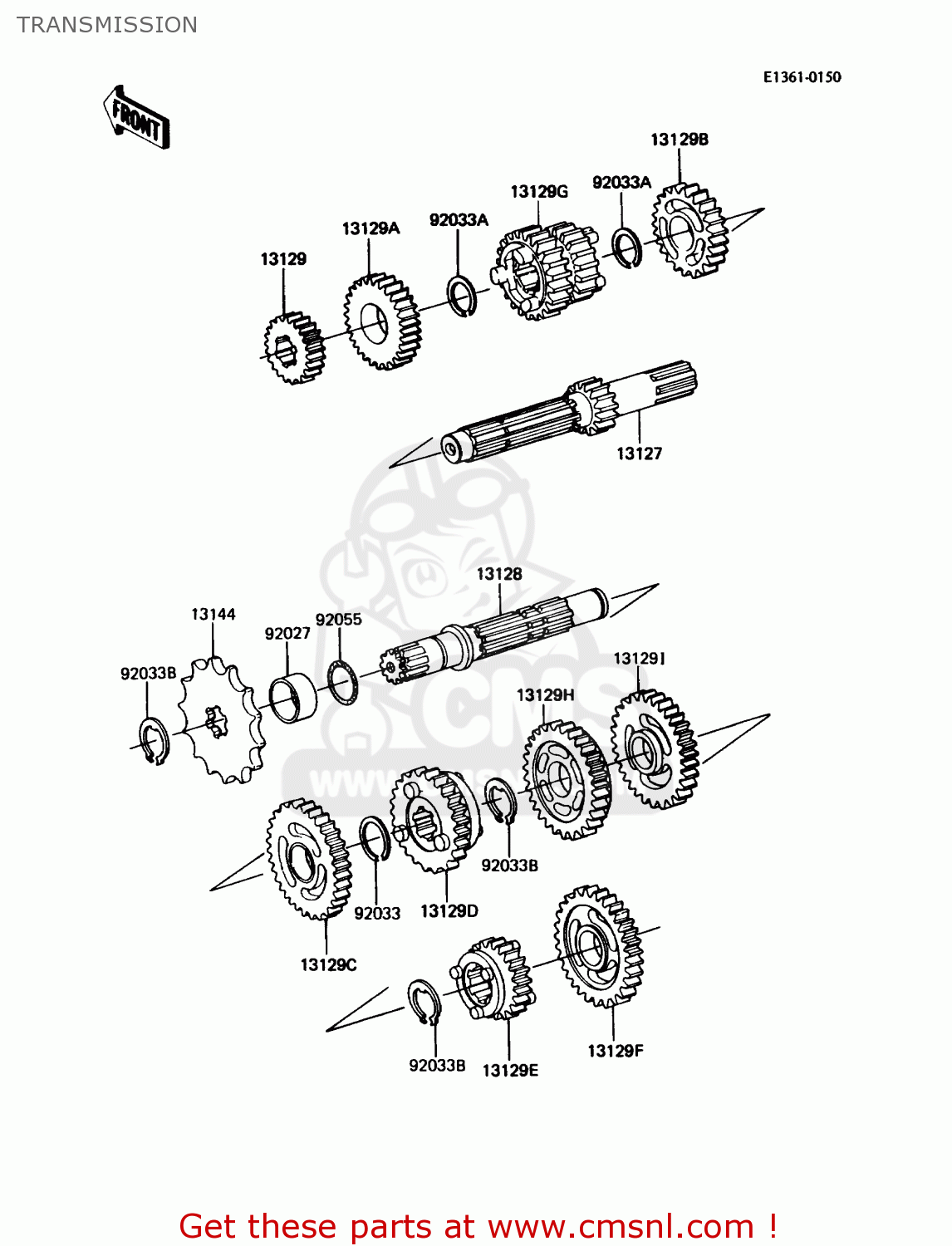 TRANSMISSION KX60-B2 1986 USA CANADA
