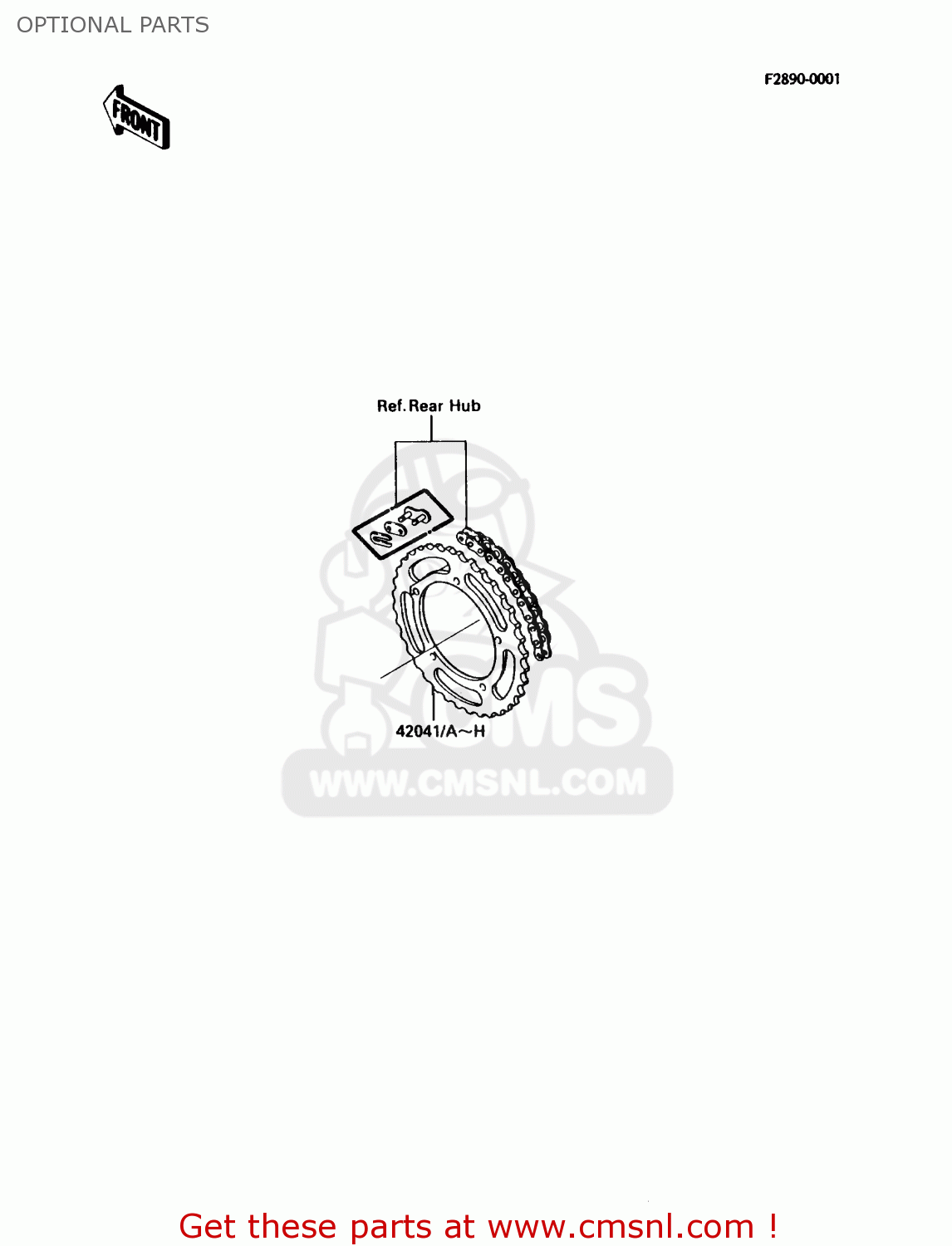 OPTIONAL PARTS KX60-B2 1986 USA CANADA