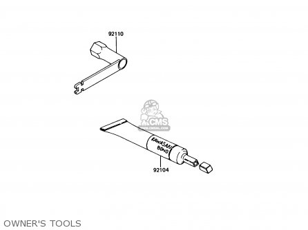 OWNER'S TOOLS - KX60-B2 1986 USA CANADA