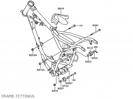 FRAME FITTINGS - KX60-B3 1987 UNITED KINGDOM