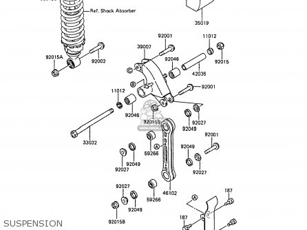 SUSPENSION - KX60-B3 1987 UNITED KINGDOM