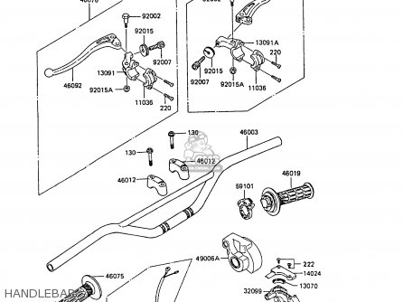 HANDLEBAR - KX60-B3 1987 UNITED KINGDOM