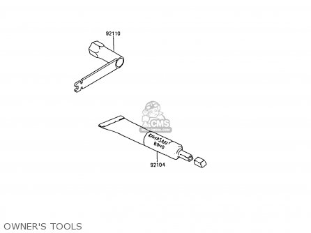 OWNER'S TOOLS - KX60-B3 1987 UNITED KINGDOM