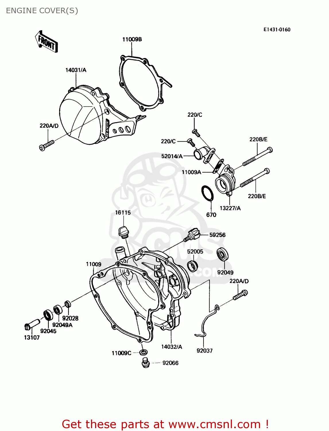 ENGINE COVER(S) KX60-B3 1987 USA