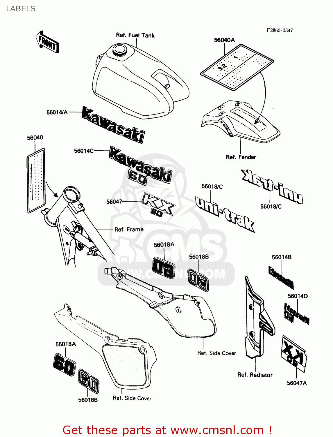 LABELS KX60-B3 1987 USA