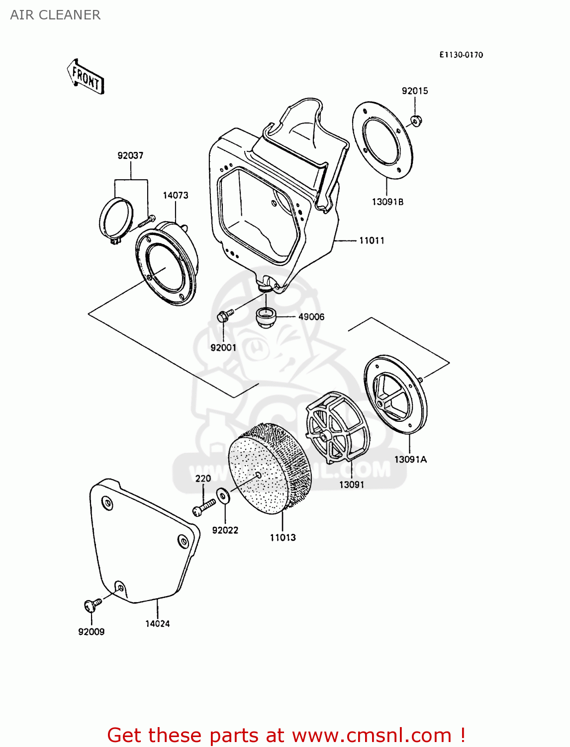 AIR CLEANER KX60-B4 1988 UNITED KINGDOM