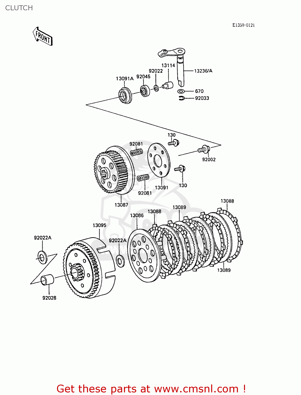 CLUTCH KX60-B4 1988 UNITED KINGDOM