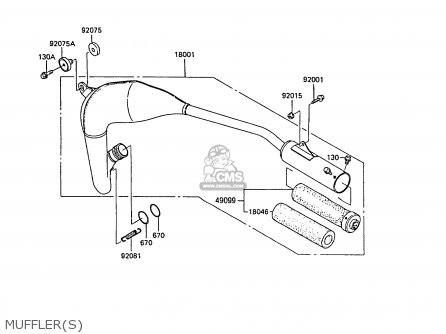 MUFFLER(S) - KX60-B4 1988 UNITED KINGDOM
