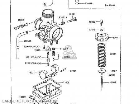 CARBURETOR(KX60-B4/B5) - KX60-B4 1988 UNITED KINGDOM