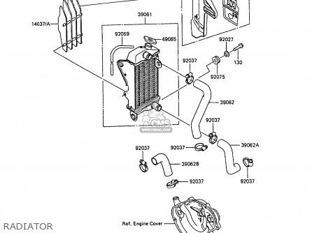RADIATOR - KX60-B4 1988 UNITED KINGDOM