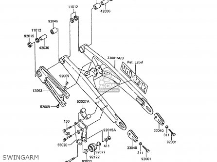 SWINGARM - KX60-B4 1988 UNITED KINGDOM