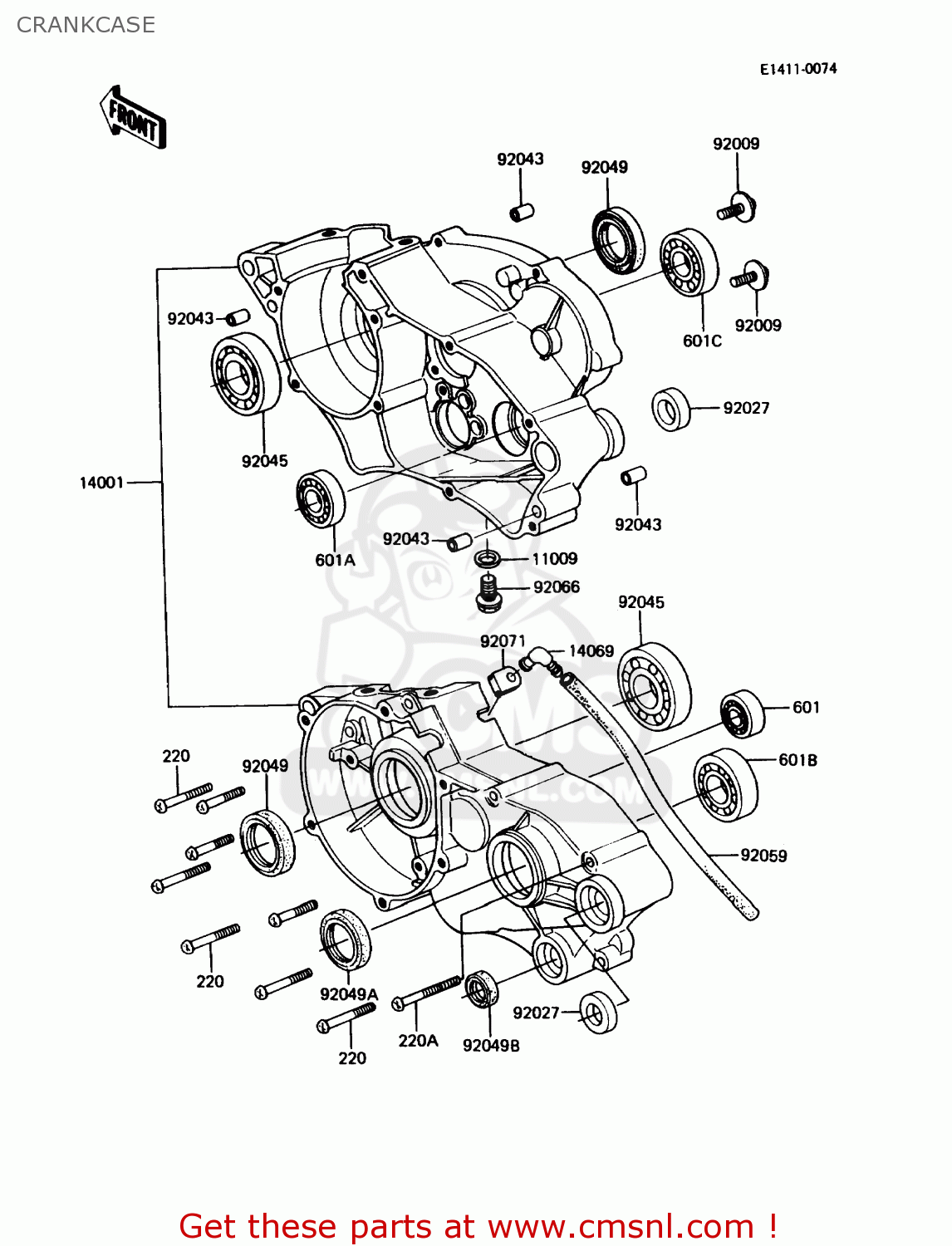 CRANKCASE KX60-B4 1988 USA