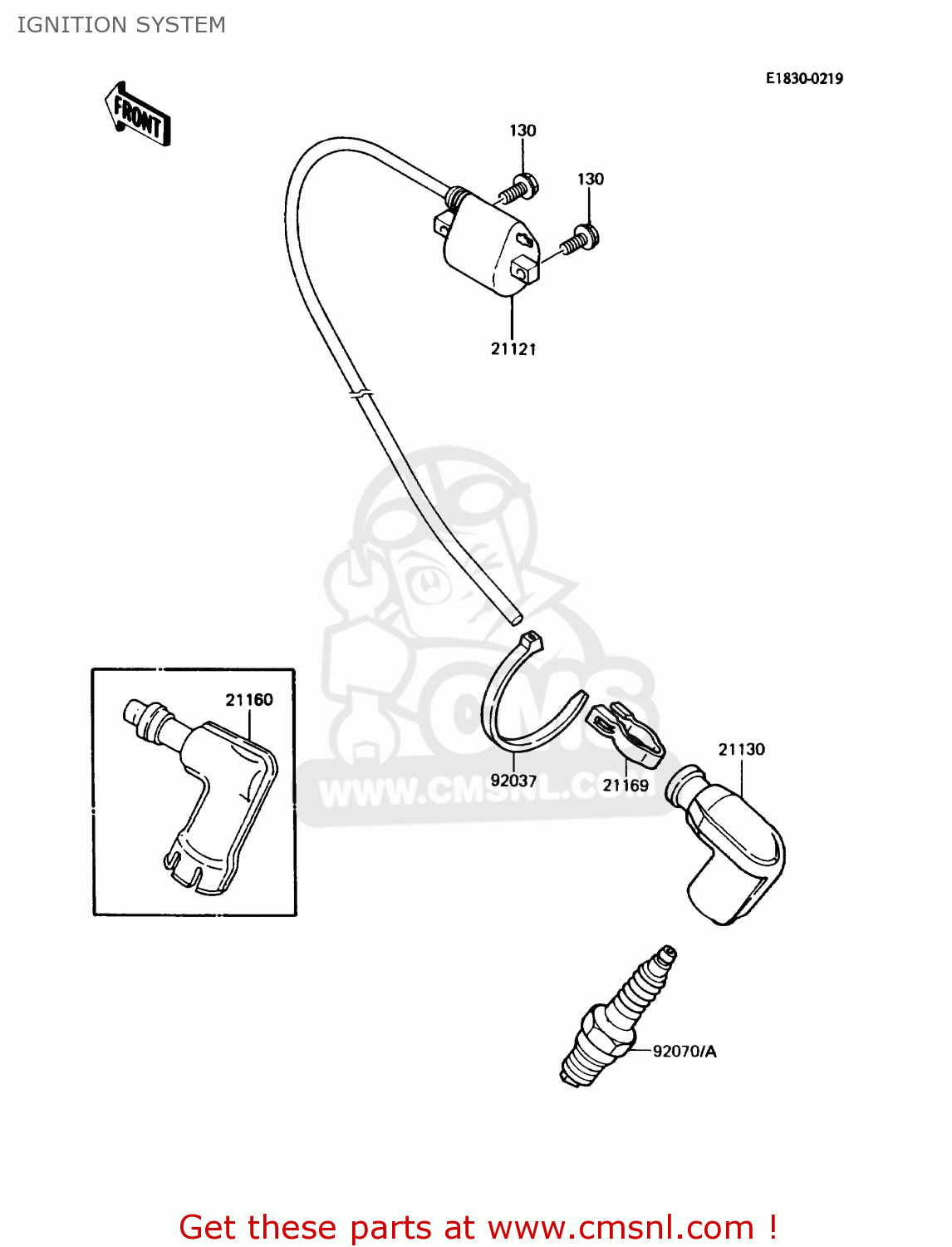 IGNITION SYSTEM KX60-B4 1988 USA