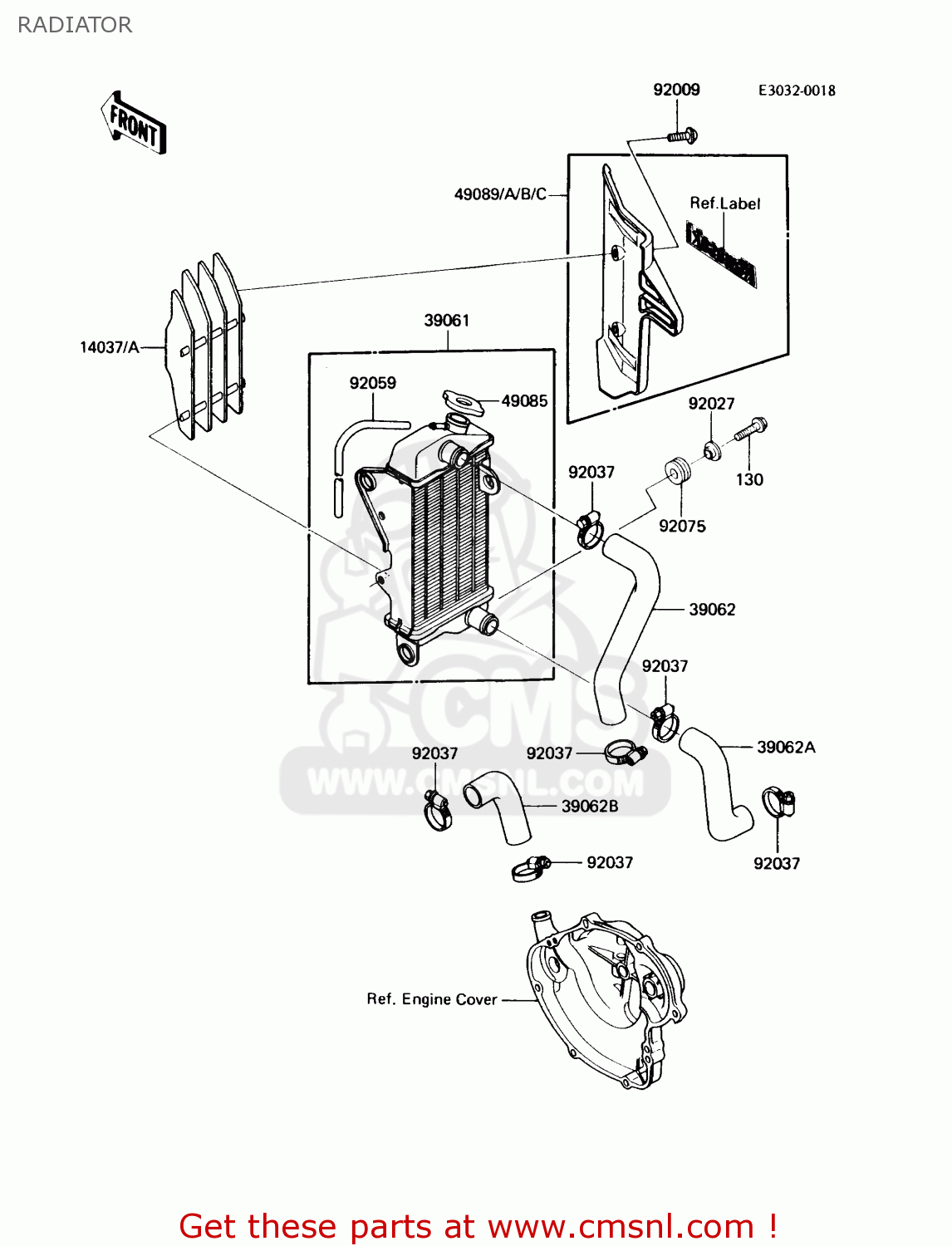 RADIATOR KX60-B4 1988 USA