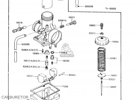 CARBURETOR - KX60-B4 1988 USA