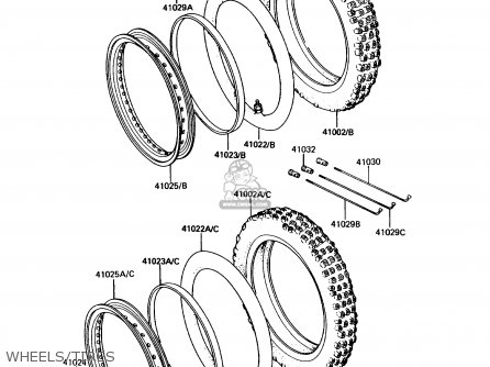 WHEELS/TIRES - KX60-B4 1988 USA
