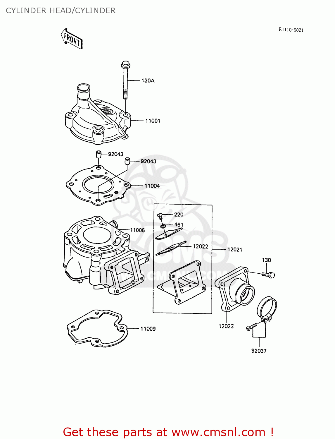 CYLINDER HEAD/CYLINDER KX60-B5 1989 UNITED KINGDOM