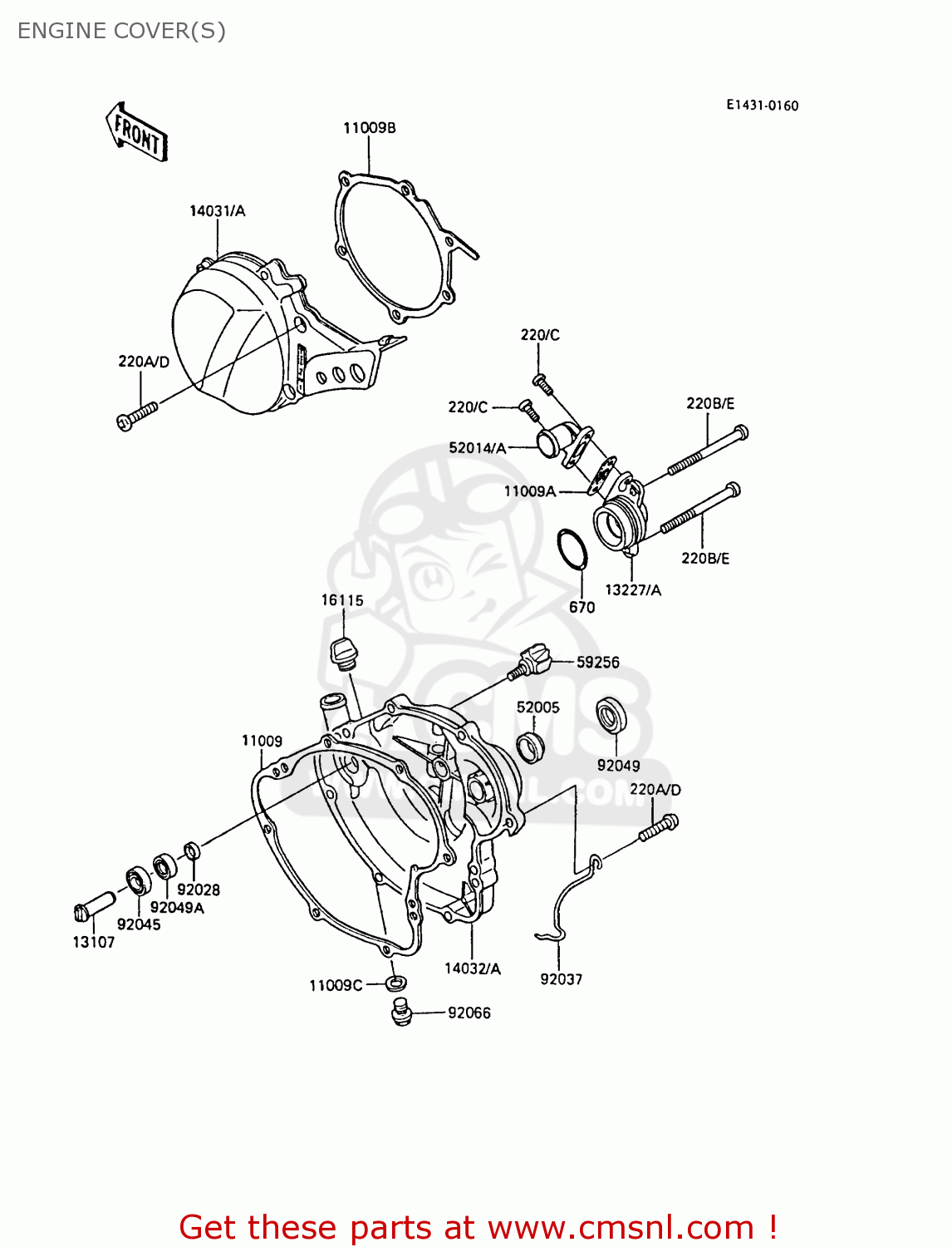 ENGINE COVER(S) KX60-B5 1989 UNITED KINGDOM
