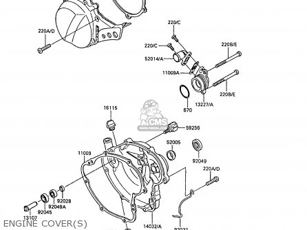 ENGINE COVER(S) - KX60-B5 1989 UNITED KINGDOM