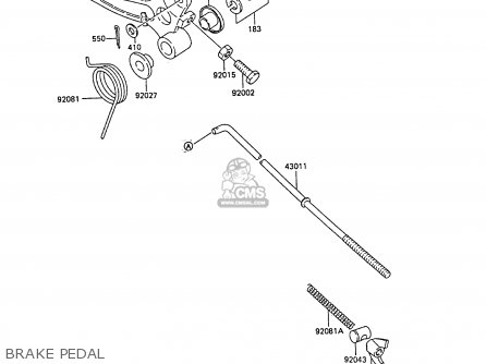 BRAKE PEDAL - KX60-B5 1989 UNITED KINGDOM
