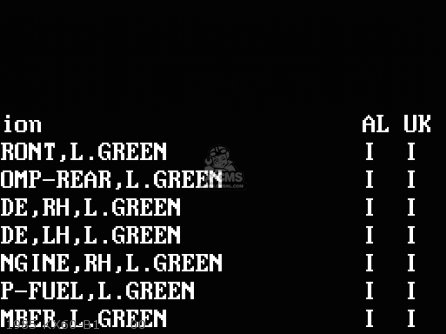 1985 KX60-B1      00 - KX60-B5 1989 UNITED KINGDOM