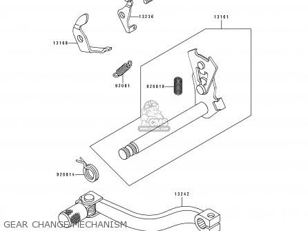 GEAR CHANGE MECHANISM - KX60-B7 1991 UNITED KINGDOM AL AS