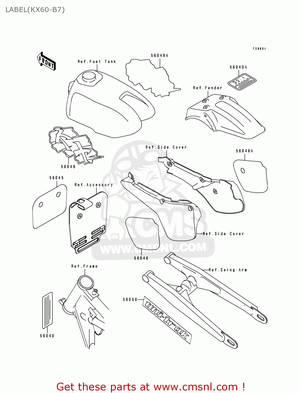 LABEL(KX60-B7) KX60-B7 1991 USA
