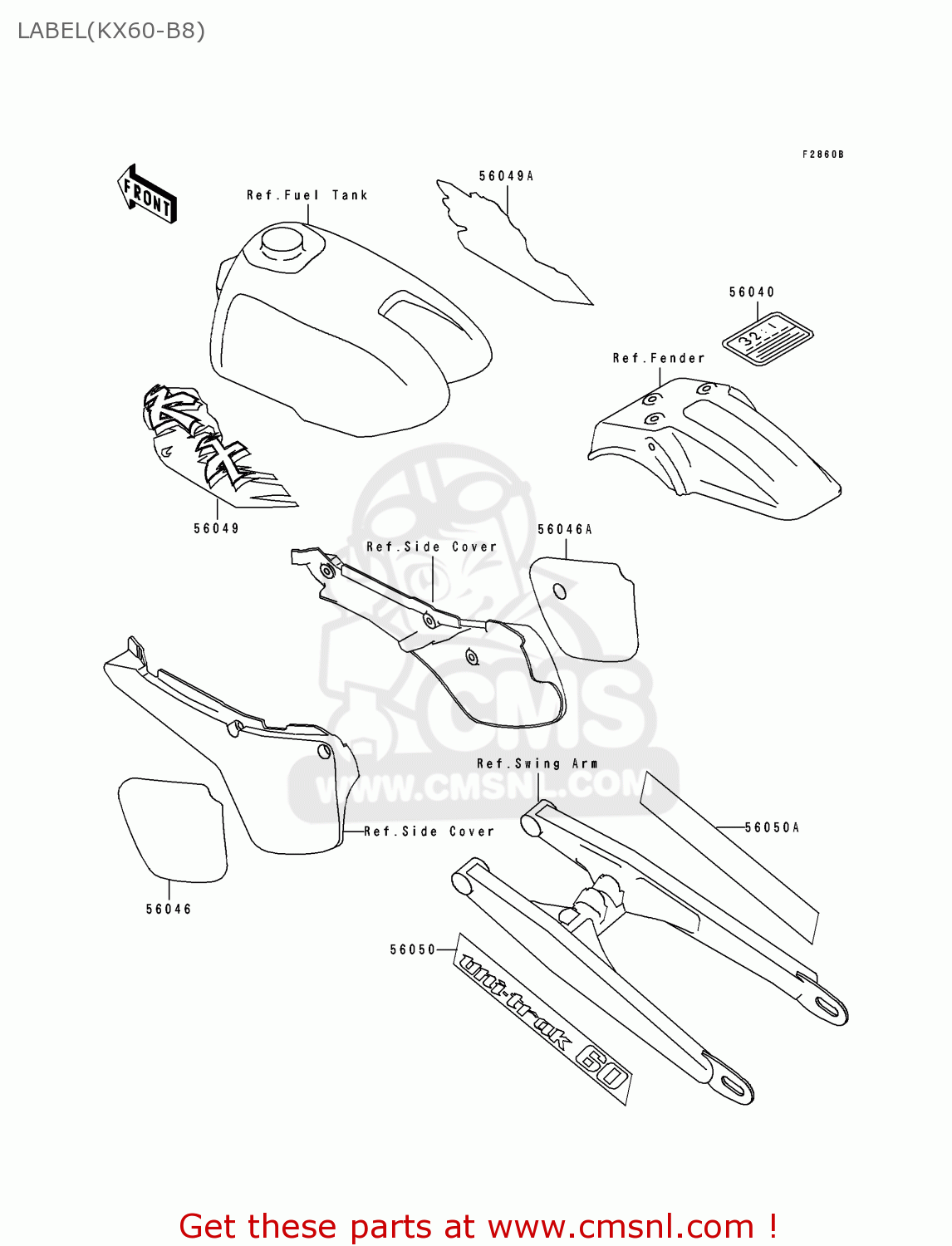 LABEL(KX60-B8) KX60-B8 1992 EUROPE AS