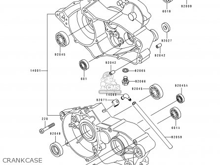 CRANKCASE - KX60-B9 1993 EUROPE AS
