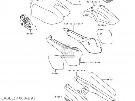 LABEL(KX60-B9) - KX60-B9 1993 EUROPE AS