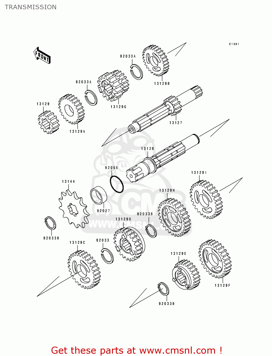 TRANSMISSION KX60-B9 1993 USA CANADA
