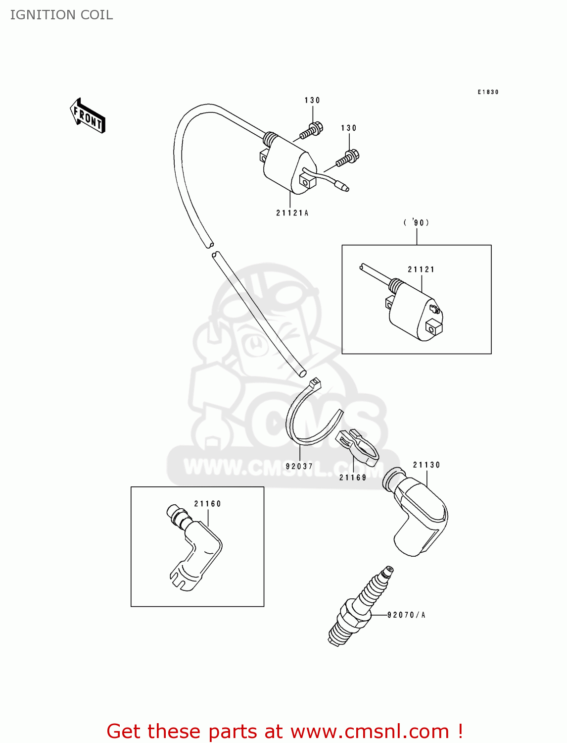 IGNITION COIL KX60-B9 1993 USA CANADA
